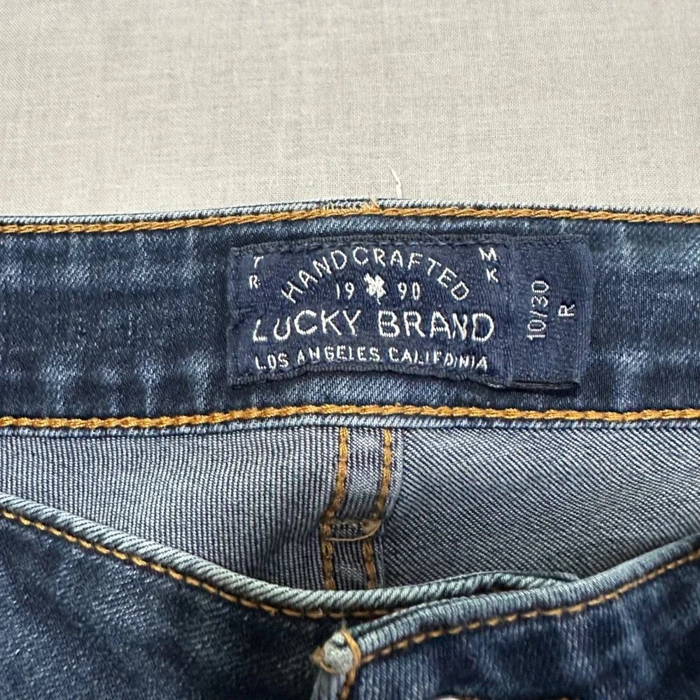 Lucky Brand Women's 10/30 R Lolita Skinny Jeans Dark Wash Classic Minimalist